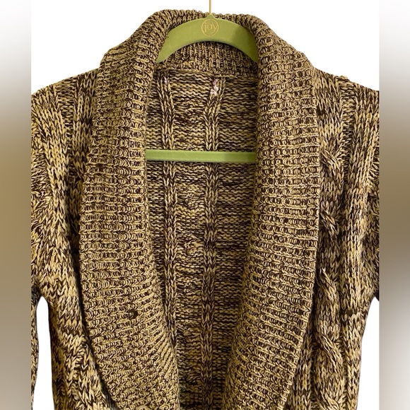 CHUNKY KNIT CARDIGAN SWEATER - Picture 2 of 5